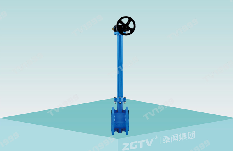 Extended flange centerline butterfly valve (worm g