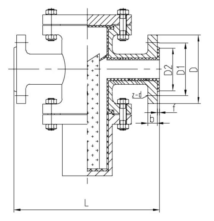 1襯氟藍式過濾器(圖1) 1襯氟藍式過濾器(圖1)