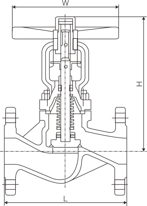 Bellows seal globe valve(圖1) Bellows seal globe valve(圖1)